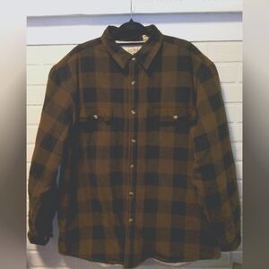 Redhead Plaid Flannel faux wool lined Jacket